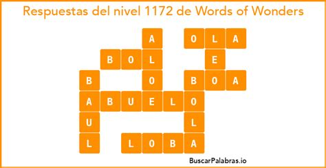 Wordalot respuestas Nivel 1172 .